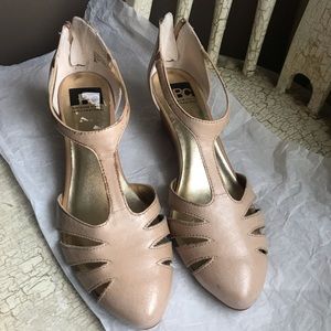 BC Footwear Nude Wedges